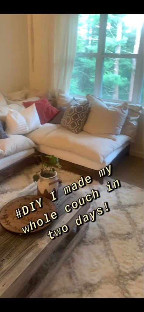 Diy Floor Cushion Couch, Recover Couch, Diy Couch Cushions, Floor Cushion Couch, Boho Couches, Coach Pillows, Cloud Couch, Cheap Couch, Floor Couch