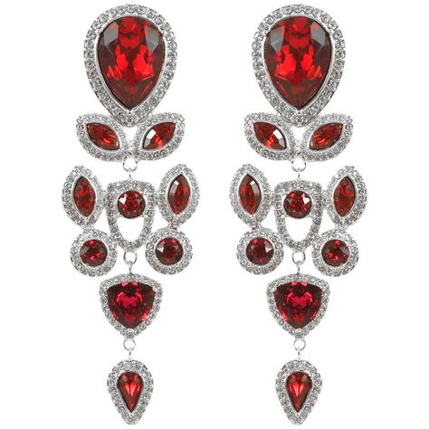 @earrings @stone @luxe @crystal @onauratoutvu @jewelry Earrings Stone, Red Crystals, Stone Earrings, Women's Accessories, Aura, Jewelry Earrings, Crystals, Stone, Red