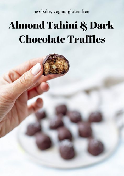 Nutty Desserts, Vegan Dessert Ideas, No Bake Energy Balls, Vegan Truffles, Homemade Truffles, Deserts Easy, Vegan Snack Recipes, Clean Baking, Truffles Recipe