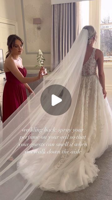 Caitlin - Wedding Content Creator 🫶🏼 on Instagram: "Wedding hack: spray your wedding perfume on your veil so that your guests can smell it as you walk down the aisle. 

#weddingtok #gettingmarried #weddingideas #bridetobe #weddingplanning #weddingcontentcreator #weddinginspo" Wedding Perfume, Wedding Content, Wedding Extras, Walk Down The Aisle, Instagram Wedding, 2024 Wedding, Walking Down The Aisle, Wedding Tips, Content Creator