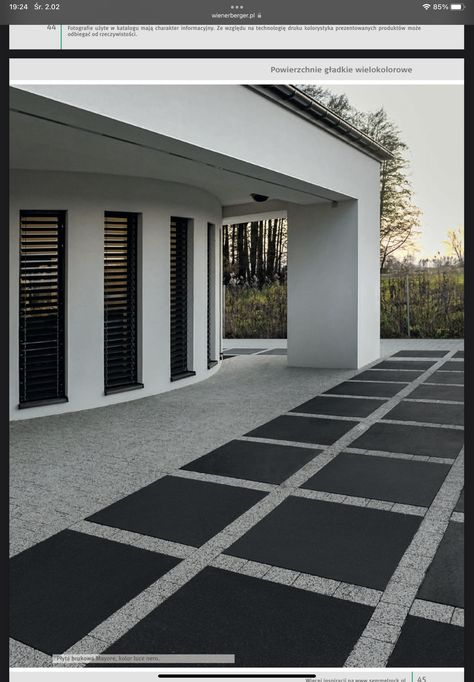 Parking Granite Flooring Pattern, Farm Villa, Parking Tiles, Garage Parking, Carport Garage, House Floor Design, Design For Home, Architecture Design Concept, Bedroom Bed Design