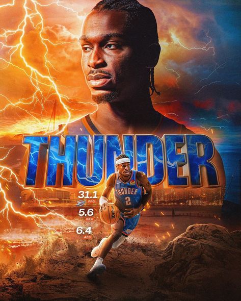 Your Western Conference Starting PG⚡️ Collab w/ @declan_designs @shai @okcthunder | Instagram Sports Poster Design, Berlin Design, Sports Poster, Sport Poster Design, Nba Sports, Western Conference, Work With Me, Sport Poster, New York Knicks