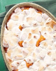 Sweet Potato Casserole - Martha Stewart Recipes... another MUST for my Thanksgiving feasts! YUM! Thanksgiving Recipes Side Dishes Easy, Holiday Casseroles, Thanksgiving Side Dishes Easy, Martha Stewart Recipes, Sweet Potato Recipes Casserole, Yummy Sweet Potatoes, Thanksgiving Recipes Side Dishes, Easy Casserole Recipes, Sweet Potato Casserole