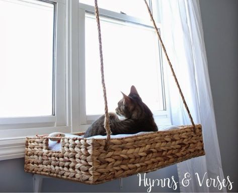 10 ideas que harán tu vida más fácil si tienes un gato - Mujer de 10 Homemade Cat Beds, Room Decor Ideas For Teens, Teen Room Decor Ideas, Beds Cozy, Diy Cat Scratching Post, Diy Cat Scratcher, Diy Cat Tent, Animal Furniture, Diy Room Decor Ideas