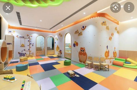 Modern Daycare, Daycare Interior Design, Early Childhood Education Programs, Toddler Daycare, Daycare Design, Chalk Design, Daycare Center, Emergency Plan, Physical Development