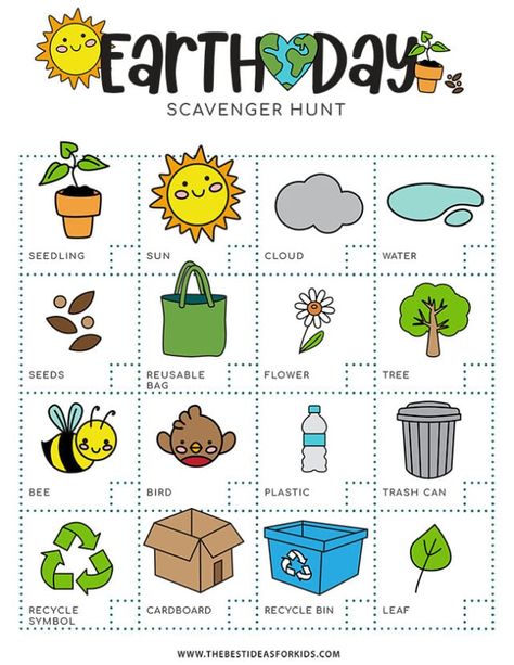 free printable earth day scavenger hunt Earth Day Scavenger Hunt, Earth Day Activities For Kids, Preschool Scavenger Hunt, April Preschool, Earth Week, World Earth Day, Scavenger Hunt For Kids, Earth Day Activities, Spring Preschool