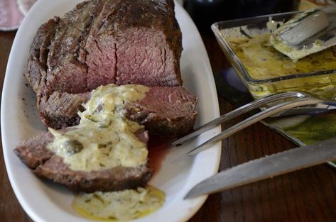 Nothing is easier than Beef Tenderloin in the Air fryer! Butter Sauce For Steak, Air Fryer Beef Tenderloin, Tenderloin Recipes Air Fryer, Tenderloin Roast Recipe, Air Fryer Beef, Beef Tenderloin Roast, Tenderloin Roast, Steak Frites, Recipe Cover