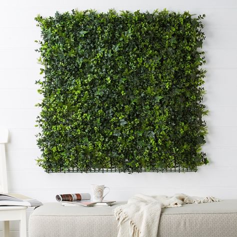 Artificial Green Wall Panels Ivy with Fine Leaf Ikea Plants, Artificial Vertical Garden, Artificial Plant Arrangements, Artificial Green Wall, Garden Rocks, Artificial Plants Decor, Artificial Plants Indoor, Artificial Plant Wall, Fake Plants Decor