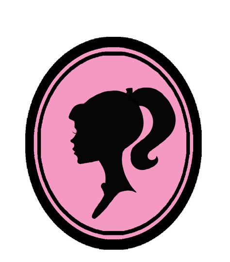 Original Barbie Head Logo.... Obsessed! Barbie Silhouette Party, Barbie Paris, Barbie Decorations, 4de Verjaardag, Barbie Silhouette, Birthday Barbie, Barbie Theme Party, Free Barbie, Idee Babyshower