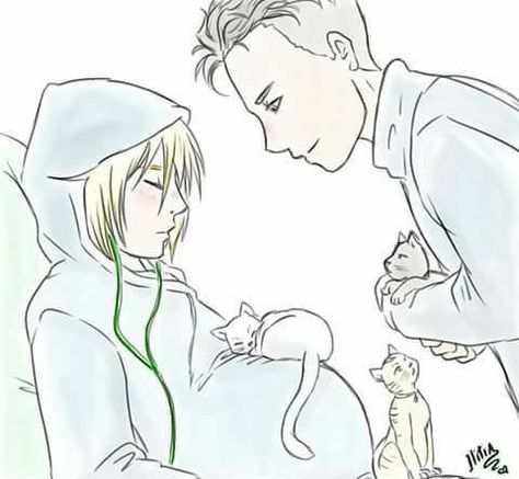 OtaYuri Mpreg ♥ Mpreg Birth, Yurio And Otabek, Yurio X Otabek, Anime Pregnant, Mpreg Anime, Yuri On Ice Comic, Anime Bebe, Yuri Plisetsky, Anime Dad