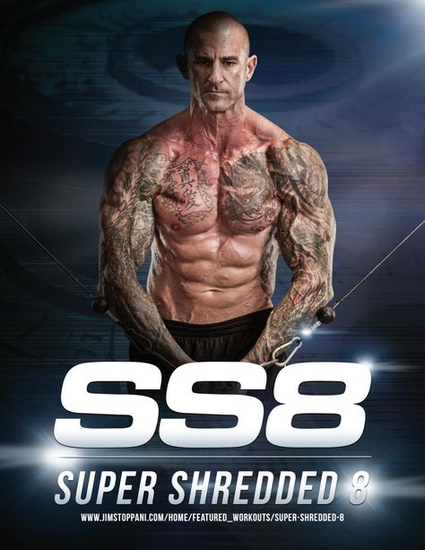 Super Shredded 8 Shredded Arms Workout, Shredded Workout Men, Jim Stoppani Workouts, Total Body Workout Plan, Shredded Workout, Shred Workout, Full Body Workout Routine, Workout Routine For Men, Training Workouts