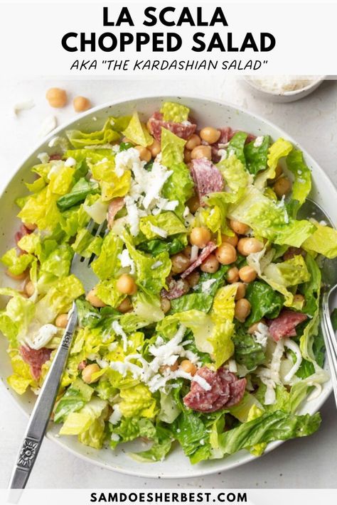 Kardashian Salad, Kardashian Salads, Scala Chopped Salad, Spring Dinner Ideas, Salad Spring, Salad At Home, Suddenly Salad, Fancy Salads, Chopped Salad Recipes