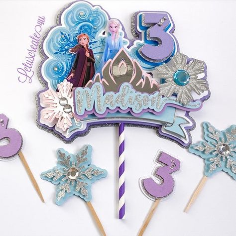 Frozen 2 Birthday Invitation Frozen Birthday Anna and Elsa | Etsy Australia Candyland Cake Topper, Elsa Birthday Invitations, Frozen 2 Birthday, Topper Frozen, Elsa Party, Candyland Cake, Frozen Theme Cake, Frozen Cake Topper, 3d Cake Toppers