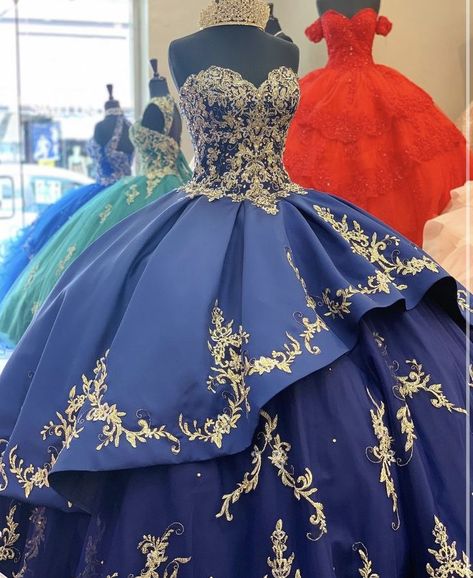 Pin by Marcia Diaz on Vestidos de XV in 2022 | Quinceanera dresses blue, Navy blue quinceanera dresses, Sweet 15 dresses Blue Quinceanera Dresses Damas, Dark Blue And Gold Quince Dress, Dark Royal Blue Quinceanera Dresses, Quince Dresses Dark Blue, Quince Dark Blue, Midnight Blue Quinceanera Dresses, Dark Blue Quince, Blue Charro Quinceanera Dresses, Navy Quinceanera