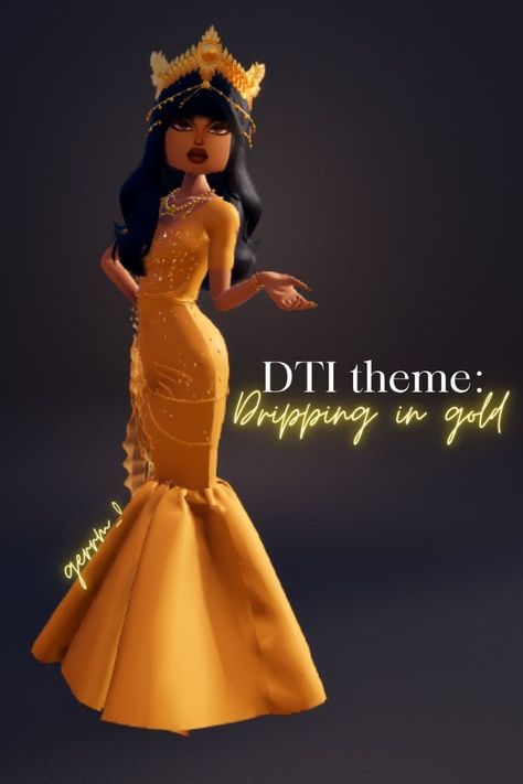 dripping in gold dress to impress - Buscar con Google Di Dripping In Gold Outfit, Dress To Impress Angle In Disguise, Dti Outfit Dripping In Gold Theme, Dti Theme Dripping In Gold, Di Dripping In Gold, Dripping In Gold Outfit Dress To Impress, Dripping In Gold Dti Outfit, Dress To Impress Theme Dripping In Gold, Dripping In Gold Dti Outfits