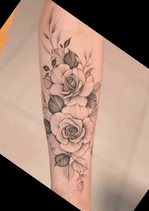 Soft Rose Tattoo, Ornamental Rose Tattoo, Flower Tattoo Shading, Primrose Tattoo Design, Jewels Tattoo, Rose Tattoo On Side, Inner Arm Tattoos, Baby Tattoo, Jewel Tattoo