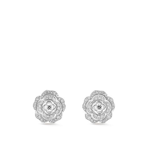 Asymmetrical Jewelry, Tiaras Jewellery, Chanel Camellia, Earring Jackets, Jewelry Website, Couture Mode, Chanel Earrings, Chanel Jewelry, Fine Jewelry Collection