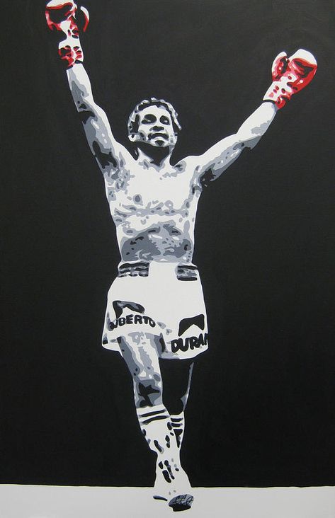 Sports Illustrations Art, Roberto Duran, Hands Of Stone, Marvelous Marvin Hagler, Thai Box, Roberto Durán, Star Trek Poster, Boxing Images, Boxing Posters