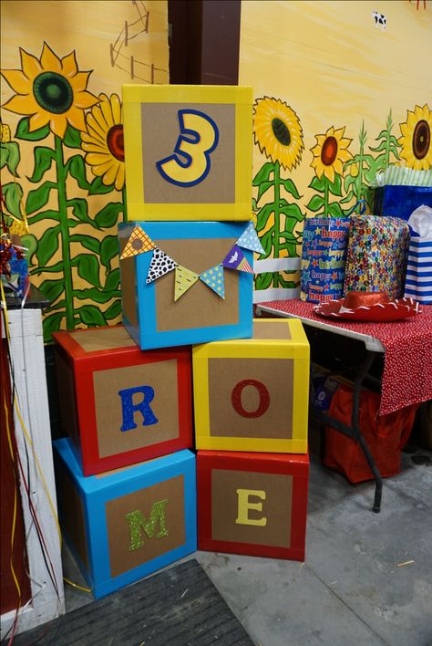 Large Toy Story Blocks Toy Story Birthday Party, Preschool Graduation, Block Toys, Toy Blocks, Toy Story Party, Toy Story Birthday, Baby Sprinkle, 8th Birthday, Girl Scouts