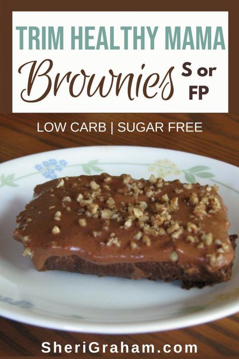 Make up a batch of these yummy Trim Healthy Mama Brownies to satisfy that sweet tooth! Stay on plan with this sugar-free dessert! #thm #trimhealthymama #trimhealthymamabrownies #thmbrownies #thmdesserts #trimhealthymamadesserts Trim Healthy Mama Recipe, Trim Healthy Mama Diet, Trim Healthy Mama Dessert, Trim Healthy Recipes, Live With Intention, Trim Healthy Momma, Thm Desserts, Low Carb Dessert, Thm Recipes