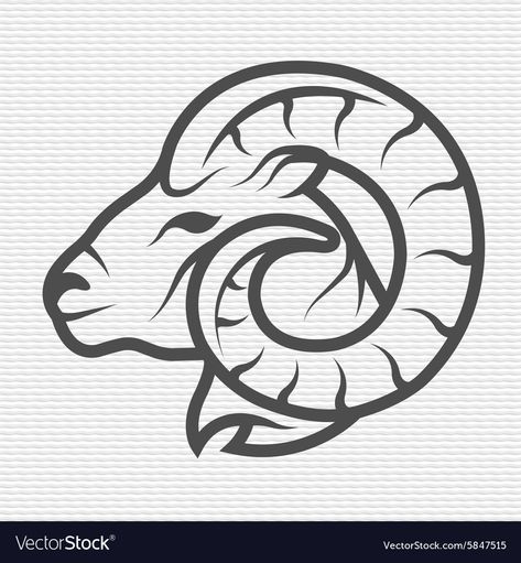 Ram Symbol, Ram Logo, Arte Aries, Bear Logo Design, Ram Tattoo, Sheep Vector, Rams Logo, Goat Logo, Contour Design