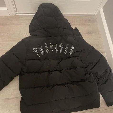 Look what I just found on Depop 🙌 https://depop.app.link/fwcP9nCEdnb Trapstar Coat, Brown Trapstar Jacket, Uk Jacket Drip, Black Trapstar Jacket, Chrome Hearts Puffer Jacket, Winter Jackets