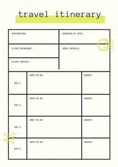 Cream Travel Itinerary Planner Itinerary Template Free, Vacation Itinerary Template, Vacation Planner Template, Travel Itinerary Planner, Free Planner Templates, Travel Planner Template, Itinerary Planner, Road Trip Planner, Vacation Itinerary