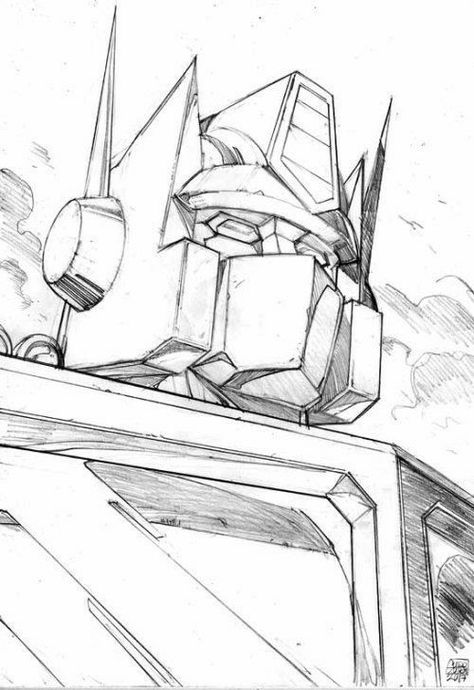 Transformers Optimus Prime Drawing, Transformers Drawing Optimus Prime, How To Draw Optimus Prime, Optimus Prime Sketch, Optimus Prime Drawing, Optimus Prime Painting, Rik Lee, Optimus Prime Art, Transformers Drawing