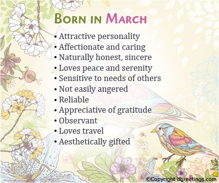 Born in March What Your Birth Month Says About You March Birthday Quotes, Dog Birthday Quotes, Birthday Quotes Funny For Her, Niece Birthday Quotes, Birth Month Personality, Quotes For Me, Birthday Month Quotes, Birth Month Quotes, 30th Birthday Quotes