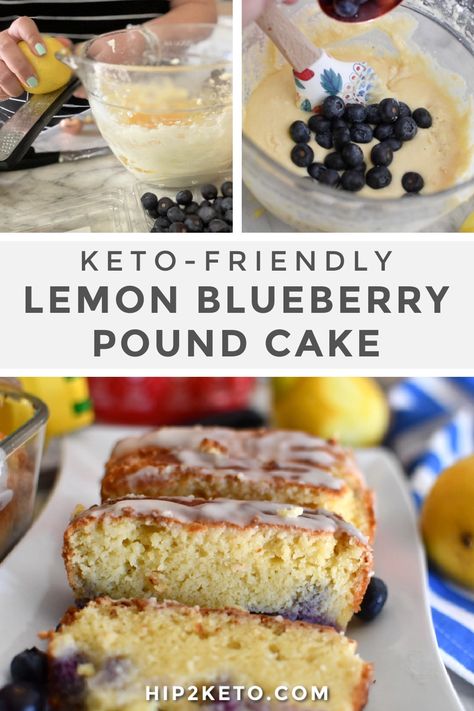 Keto Bakes, Blueberry Pound Cake Recipe, Blueberry Lemon Pound Cake, Lemon Blueberry Pound Cake, Blueberry Pound Cake, Keto Blueberry, Blueberry Breakfast Cake, Keto Baking, Ketogenic Desserts