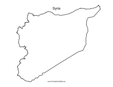 This printable outline map of Syria is useful for school assignments, travel planning, and more. Free to download and print Syria Tattoo Ideas, Syria Map Design, Syria Tattoo, Syria Country, Live Worksheet, Syria Pictures, Iraq Map, Refugees Art, Syria Map