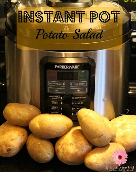 Instant Pot Potato Salad Potato Salad Instant Pot, Instant Pot Potato Salad, Best Potato Salad Recipe, Potatoe Salad, Idaho Potatoes, Potato Salad Recipe, Diced Potatoes, Instant Pot Dinner Recipes, Potatoe Salad Recipe