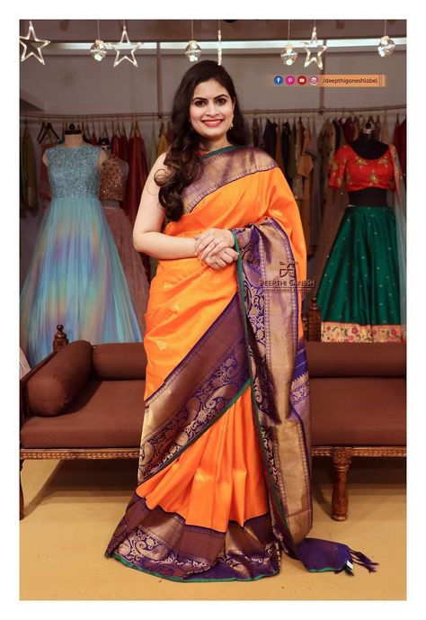 Gadwal Pattu Sarees Latest, Gadwal Pattu Sarees, Best Indian Wedding Dresses, Stylish Saree, Kanjivaram Sarees Silk, Casual Work Wear, Sarees Silk, Saree Models, Kanjivaram Sarees