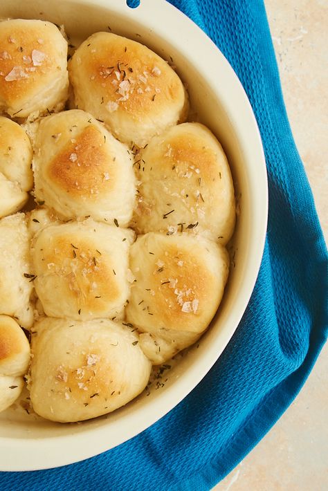 Smoked Salt and Thyme Brown and Serve Rolls | Bake or Break Brown And Serve Rolls, Homemade Yeast Rolls, Bread Head, Smoked Salt, Homemade Baked Bread, Basic Cooking, Yeast Bread Recipes, Cooking Bread, Yeast Rolls