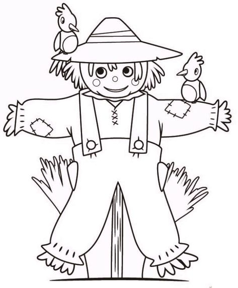 Scarecrow Coloring Pages | 100 Pictures Free Printable Scarecrow Coloring Pages, Scarecrow Pictures, Scarecrow Drawing, Scarecrow Face, Color Sheets, Halloween Scarecrow, Fall Scarecrows, Fall Coloring Pages, Fall Activities