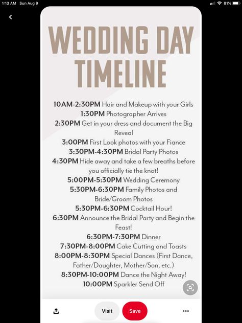 Wedding Planning Checklist Detailed, Reception Timeline, Wedding Reception Timeline, Wedding Planning Help, Wedding Emergency Kit, Wedding Processional, Wedding Plan, Bridal Party Photos, Wedding Day Timeline