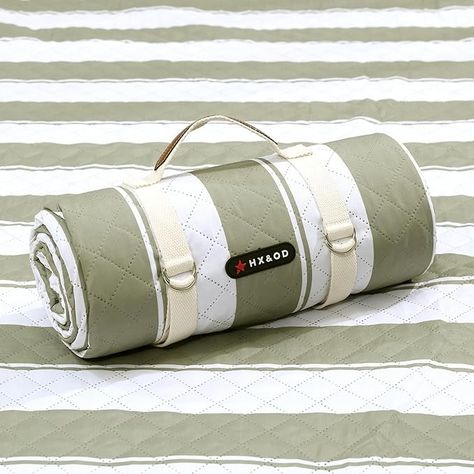 Amazon.com: HX&OD Outdoor Picnic Blanket Extra Large, 80”x80” Waterproof Picnic Mat Foldable Camping Blanket Portable with Carry Strap for Beach Mat (Green) : Patio, Lawn & Garden Green Patio, Waterproof Picnic Blanket, Striped Blanket, Perfect Picnic, Picnic Mat, Black Oxfords, Camping Blanket, Outdoor Essentials, Outdoor Picnic