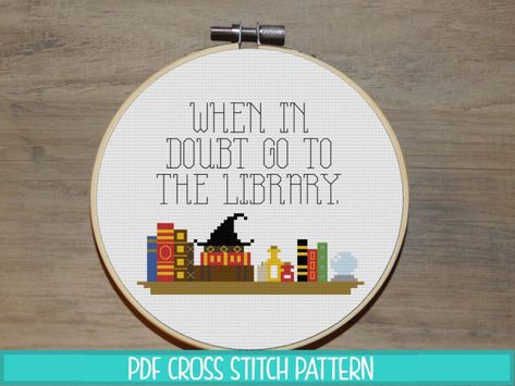 Librarian Cross Stitch, Library Quotes, Galaxy Pattern, Intarsia Knitting, Star Wars Set, Cross Stitch Books, Dmc Embroidery Floss, Stitch Book, Color Chart