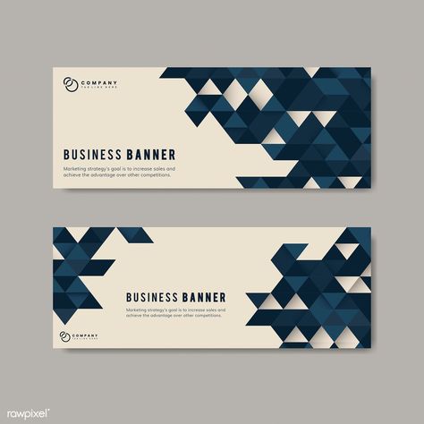 Business banner with abstract design illustration | free image by rawpixel.com / Aew Sewing Business Logo, Web Header, Company Banner, Free Business Logo, Flex Banner Design, Banner Design Layout, Well Design, Desain Ui, Linkedin Banner