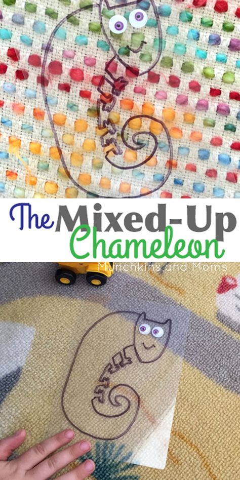 A Color Of His Own Activities, The Mixed Up Chameleon Activities, Chameleon Activities, The Mixed Up Chameleon, Reptiles Preschool, Mixed Up Chameleon, Childrens Books Activities, Leo Lionni, Story Activities