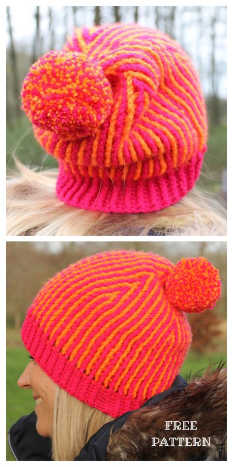 Brioche Crochet Patterns Free, Brioche Beanie, Crochet Brioche, Brioche Crochet, Brioche Knitting, Brioche Stitch, Yarn Ideas, Crochet Hat Patterns, Diy Magazine