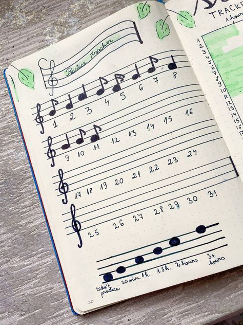 #bulletjournals #bulletjournaling #bulletjournalideas #bujo #bujoinspiration #march2020 #piano #tracker Music Bujo Theme, Music Bullet Journal, Music Bujo, Bujo May, Motivation Diary, 2023 Bujo, Bullet Journal September, May Bullet Journal, March Bullet Journal