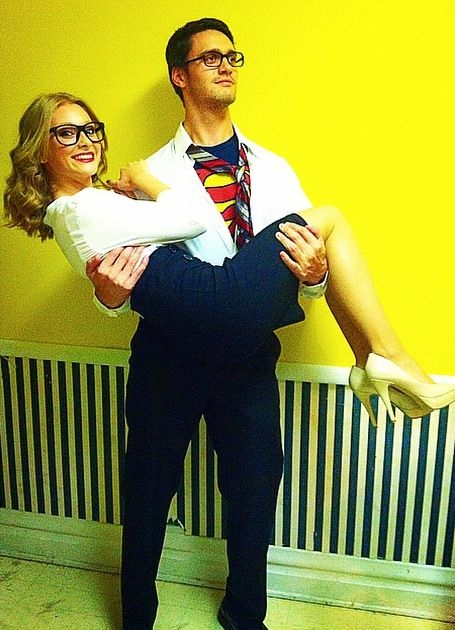 Clark Kent and Lois Lane! Halloween costumes were a success! Lois Lane Halloween Costume, Lois Lane Costume, Clark Kent And Lois Lane, Couples Costumes Creative, Halloween Costumes Diy Couples, Halloween Parejas, For Couples, Best Couples Costumes, Clever Halloween