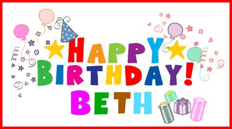 Beth Happy Birthday Beth, Jo And Beth, In A World Full Of Karens Be A Beth, Entertaining With Beth, Beth Behrs, Birthday Club, Birthday Personalized, Personalized Birthday, Happy Birthday