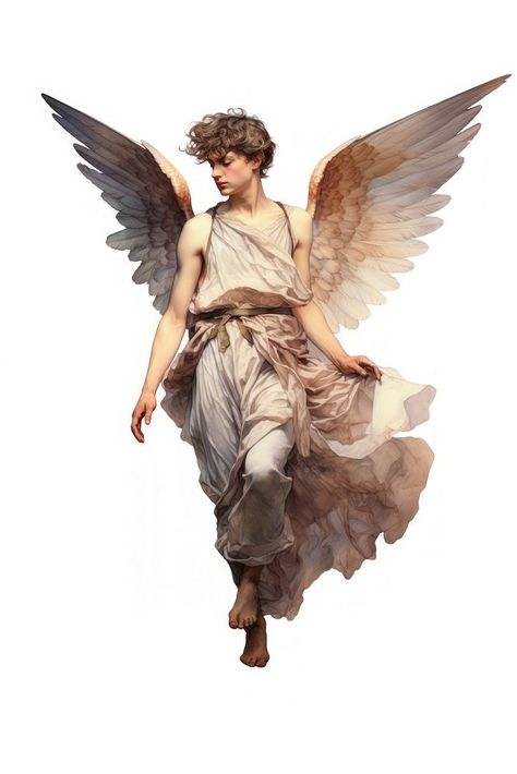 Male Angel Aesthetic, Male Angel Statue, Men With Wings, Male Angel Art, Cherubim Angels Tattoo, Man With Wings, Png Angel, Angel Png, Angel Wings Png