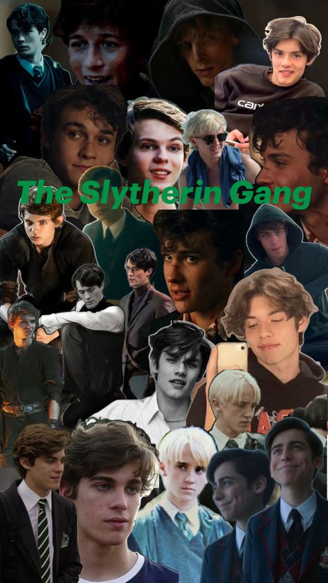 I was bored and made this so it might not be the best but I like it. The Slytherin Gang, Slytherin Stuff, Slytherin Funny, Slytherin Things, Slytherin Gang, Slytherin Boys, Hottest Guys, Tom Riddle, Hottest Guy Ever