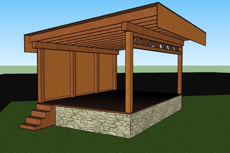 Beer Garden Ideas, Outdoor Pavillion, Outdoor Beer Garden, Concert Stage Design, Outdoor Stage, Wooden Gazebo, Zen Room, Tiny House Layout, Outdoor Theater