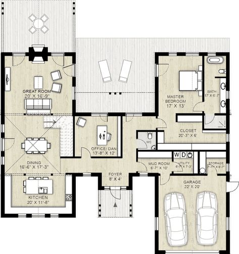 Truoba Class 216 - Truoba 2700 Sq Ft House Plans 2 Story, H Shaped House Plans Layout, Room Layout Design, Large Bathroom, American Farmhouse, Open Closet, Roof Construction, Farmhouse Style House Plans, Floor Plan Layout