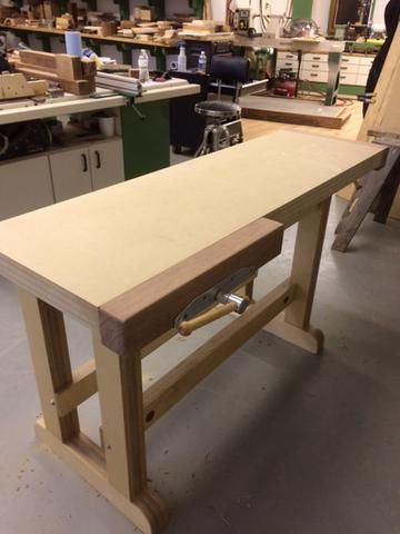 Make your Workbench from MDF & Plywood ! – RobCosman.com Mdf Workbench, Plywood Workbench, Small Workbench, Workbench Legs, Workbench Table, Workbench Top, Portable Workbench, Workbench Designs, Building A Workbench