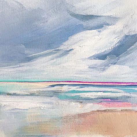 A few of the sunset series originals on paper remain in my shop!  Head over to artbymegan.com to take a look. Happy weekend!! ☀️💕💙🌊#artbymeganbeaches #summer #originalart #worksonpaper #beachpainting Surrender Art, Abstract Desktop Wallpaper, Megan Elizabeth, Summer Abstract, Abstract Ocean Painting, Computer Background, Yellow Sky, Computer Backgrounds, Flat White